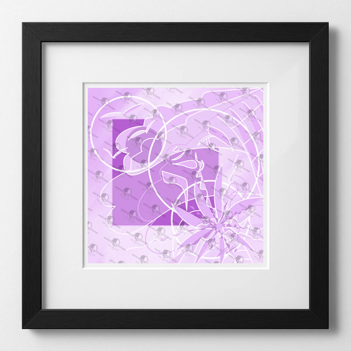 Vibrant art print titled “Overload” featuring bold colors and Afrocentric design by Mack Bo Ross, celebrating Black creativity and ambition.