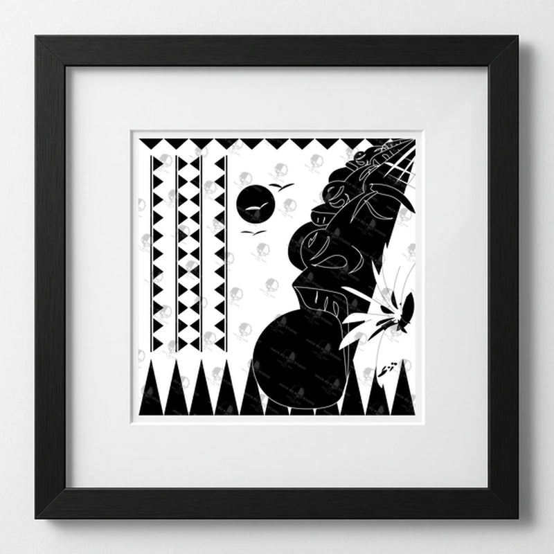 Vibrant art print titled “Puzzle” featuring bold colors and Afrocentric design by Mack Bo Ross, celebrating Black creativity and ambition.