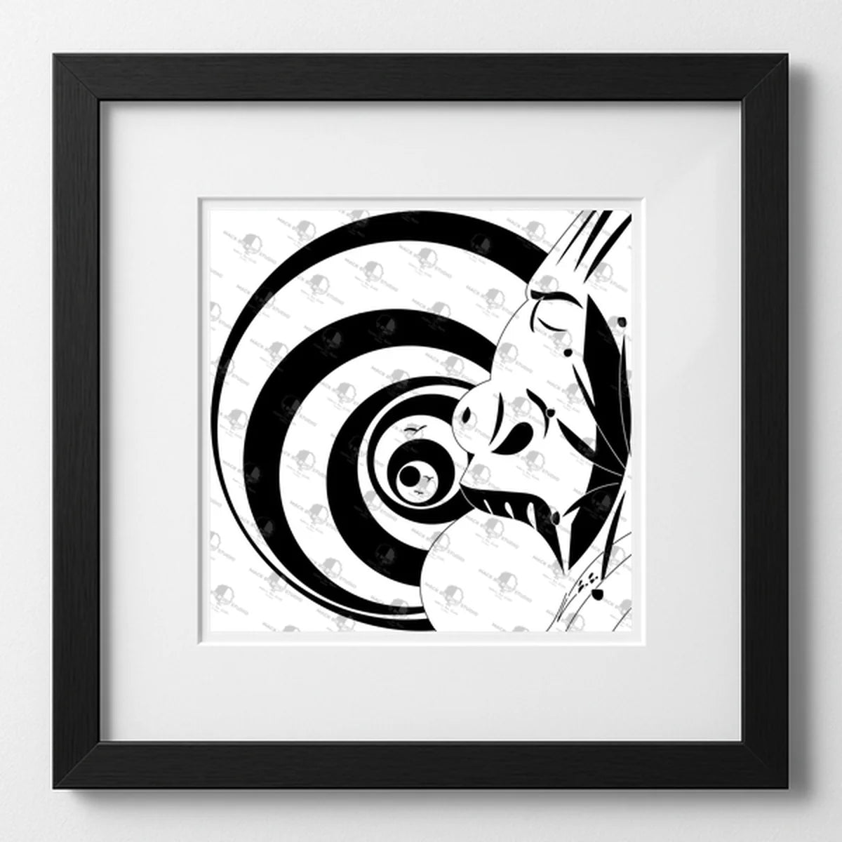 Vibrant art print titled “Rabbit Hole” featuring bold colors and Afrocentric design by Mack Bo Ross, celebrating Black creativity and ambition.