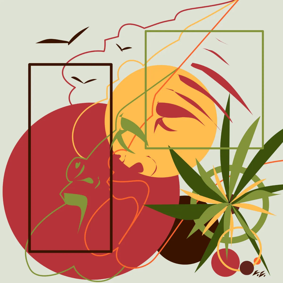 Selected artwork rooted in family, memory, loss, instinct, and the things we carry.