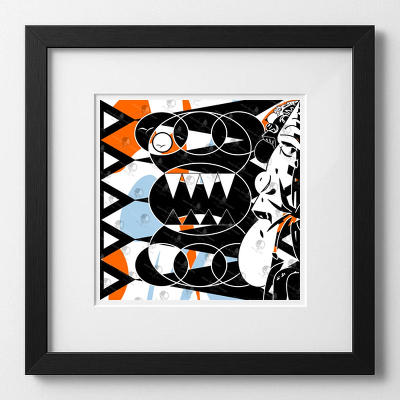 Vibrant art print titled “You're Worst Fear” featuring bold colors and Afrocentric design by Mack Bo Ross, celebrating Black creativity and ambition.