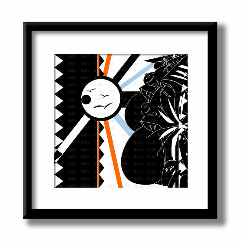Beautiful 12 inch by 12 inch black and white print on premium matte bright white acid-free photo paper 230 gsm, using Canon Pixma 200 and finestra paper by artist Mack Bo Ross aka Bobo aka Addictivescribbles from Madison, Wisconsin.
