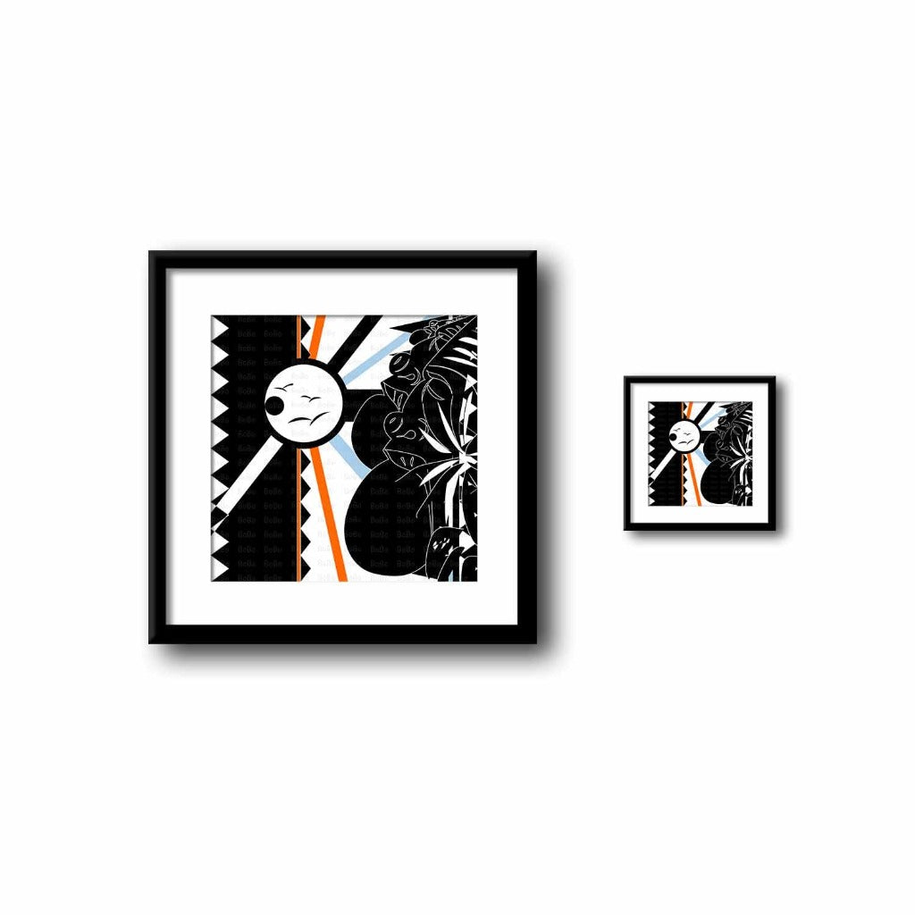 Beautiful 12 inch by 12 inch black and white print on premium matte bright white acid-free photo paper 230 gsm, using Canon Pixma 200 and finestra paper by artist Mack Bo Ross aka Bobo aka Addictivescribbles from Madison, Wisconsin.