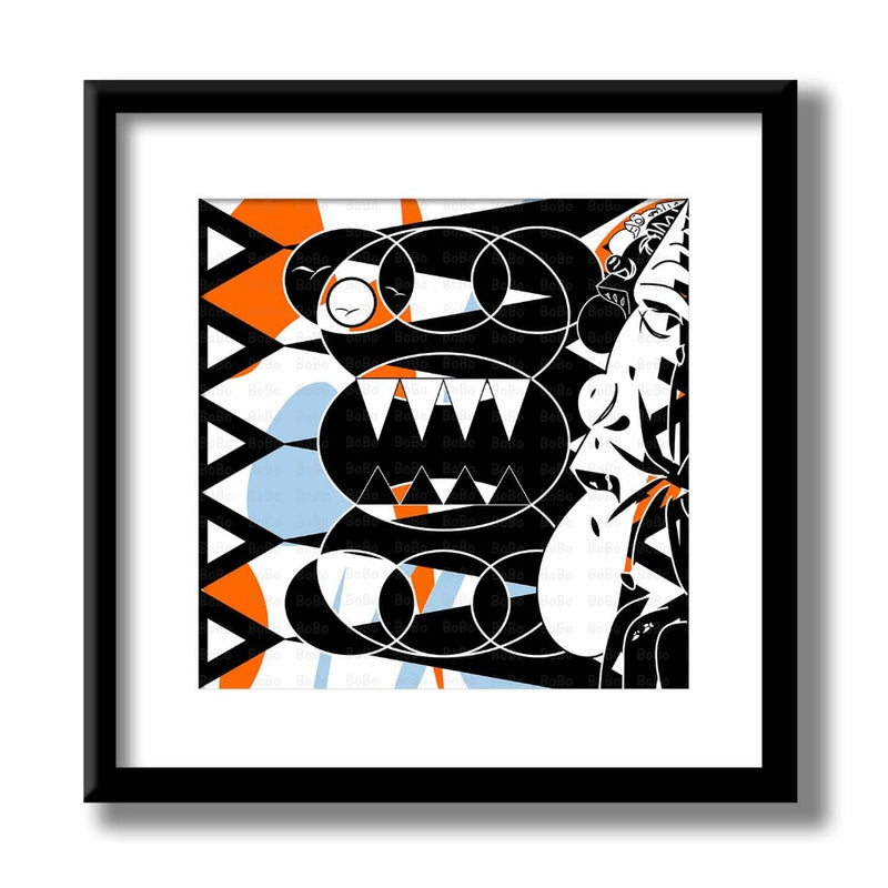 Beautiful 12 inch by 12 inch black and white print on premium matte bright white acid-free photo paper 230 gsm, using Canon Pixma 200 and finestra paper by artist Mack Bo Ross aka Bobo aka Addictivescribbles from Madison, Wisconsin.